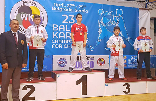 23. Çocuklar Balkan Karate Şampiyonası’nda Üçüncülük
