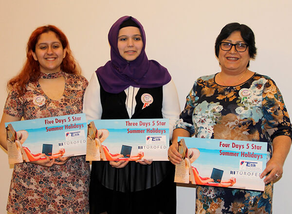 






Türkiye'nin en iyi İngilizce konuşan öğrencilerinin belirlendiği Turkey's Best Non-Native English Speakers Awards yarışmasında Özel Marmara Evleri İhlas Fen Lisesi 11. sınıf öğrencisi Fatma Dilara Akça Türkiye üçüncüsü oldu.