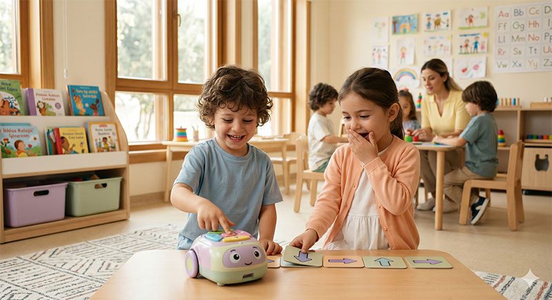 Çocuklar için robotik kodlama atölyesi — 3-6 yaş yaz okulu İstanbul